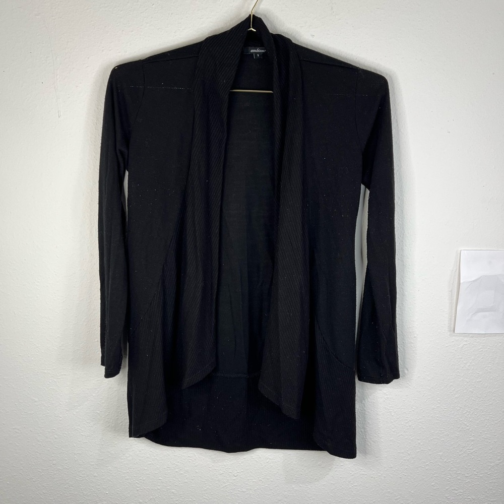 Ambiance Black Long Sleeve Over Sweater